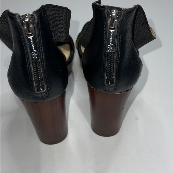 Jessica Simpson Black and Brown Wedge Sandals - Picture 5 of 10